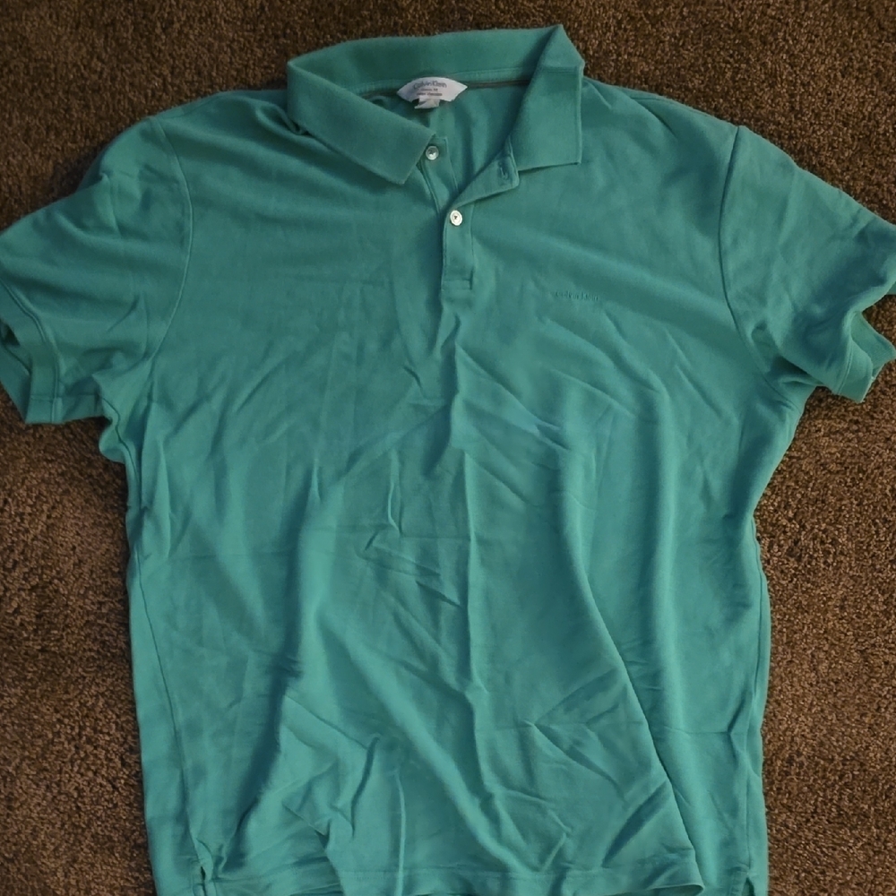 Calvin Klein Teal Polo Shirt
